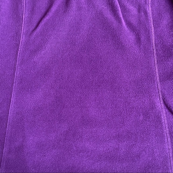 Lands End Purple Quarter Zip Fleece Pullover Thermacheck - Picture 10 of 11
